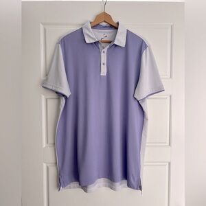 Men's Head Purple and White Golf Polo Shirt